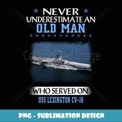 USS Lexington CV-16 Veterans Day Father Day Long Sleeve - Stylish Sublimation Digital Download