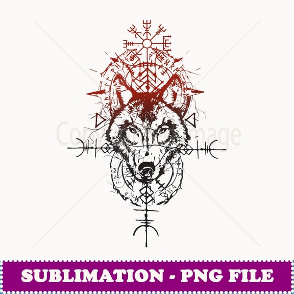 Norwegian Wolf Rune Valhalla Wolf Odin Runes Symbols Norse Compass Vikings - PNG | Inspire ...