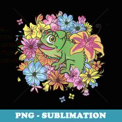 disney tangled floral pascal - professional sublimation digital download