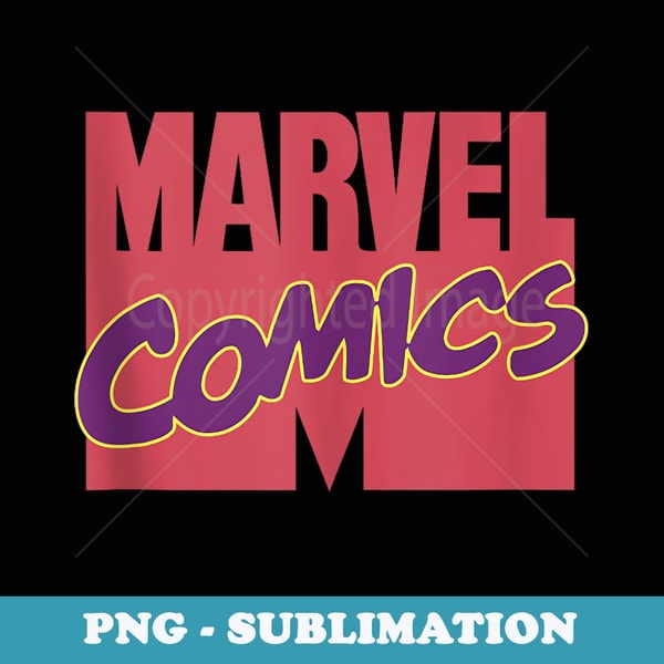 Marvel X-Men Marvel Comics Classic Vintage Logo - Sublimation Digital Download