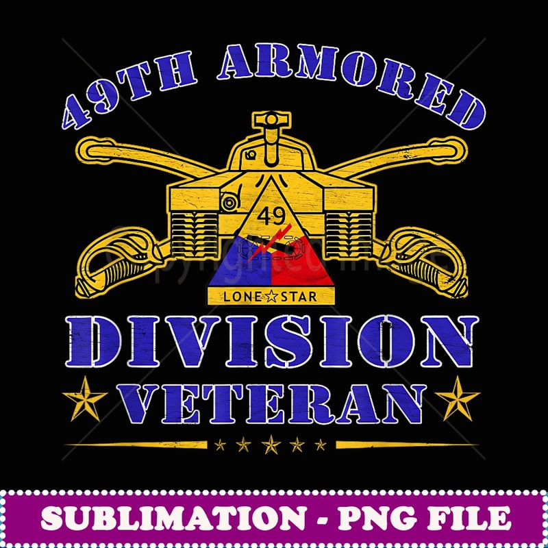 49th Armored Division Veteran Lone Star Camp Mabry Texas - PNG Transparent Sublimation File