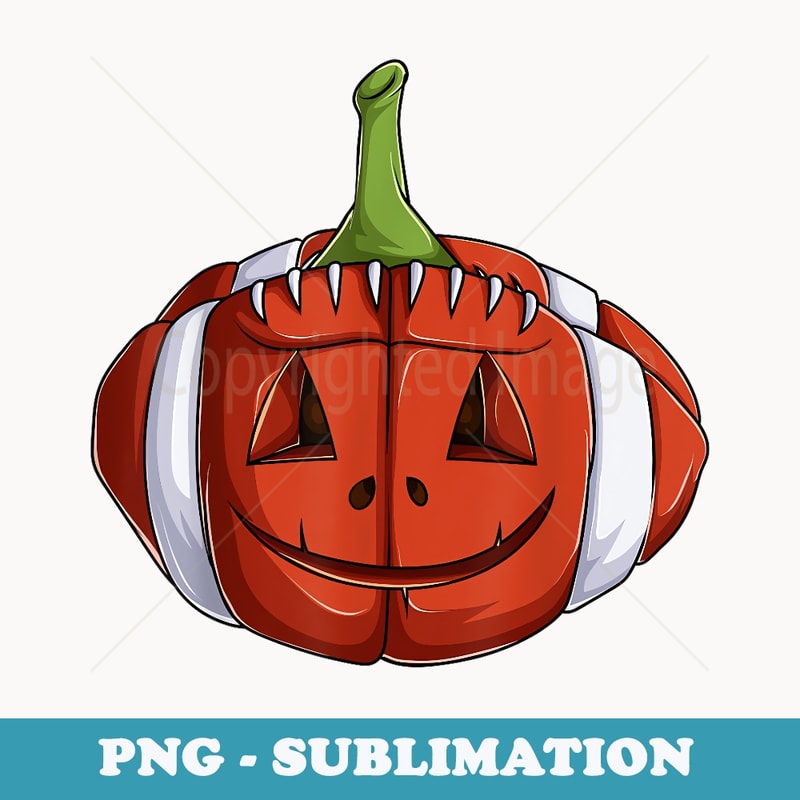 Jack Lantern Pumpkin American Football T Boy Halloween - Digital Sublimation Download File