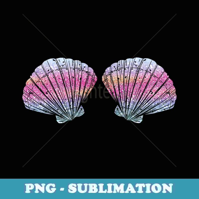 Cute Mermaid Sea Shell Bra Costume For women and Girls - Stylish Sublimation Digital Download