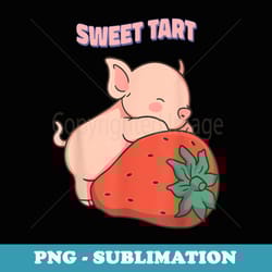 strawberry lover pink fruit cute pig chic sweet strawberries - sublimation png file