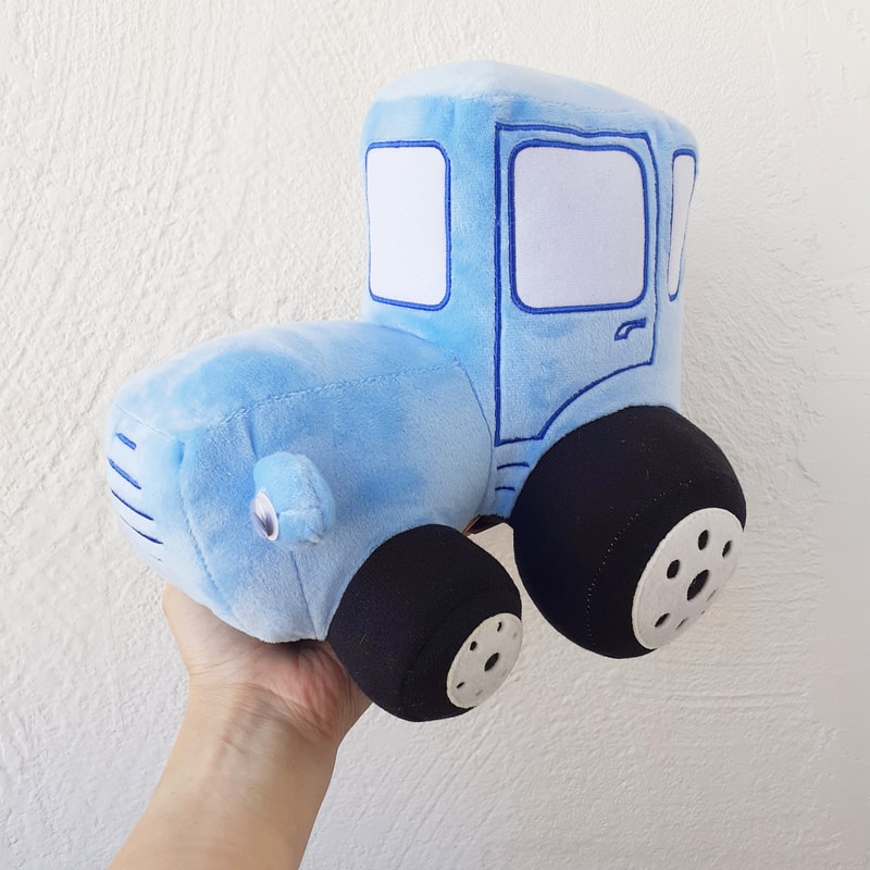 Blue Tractor Soft Tractor Stuffy Kids Plush Toys Gift Birthday Soft Toys Gift For Todller Boy Chris