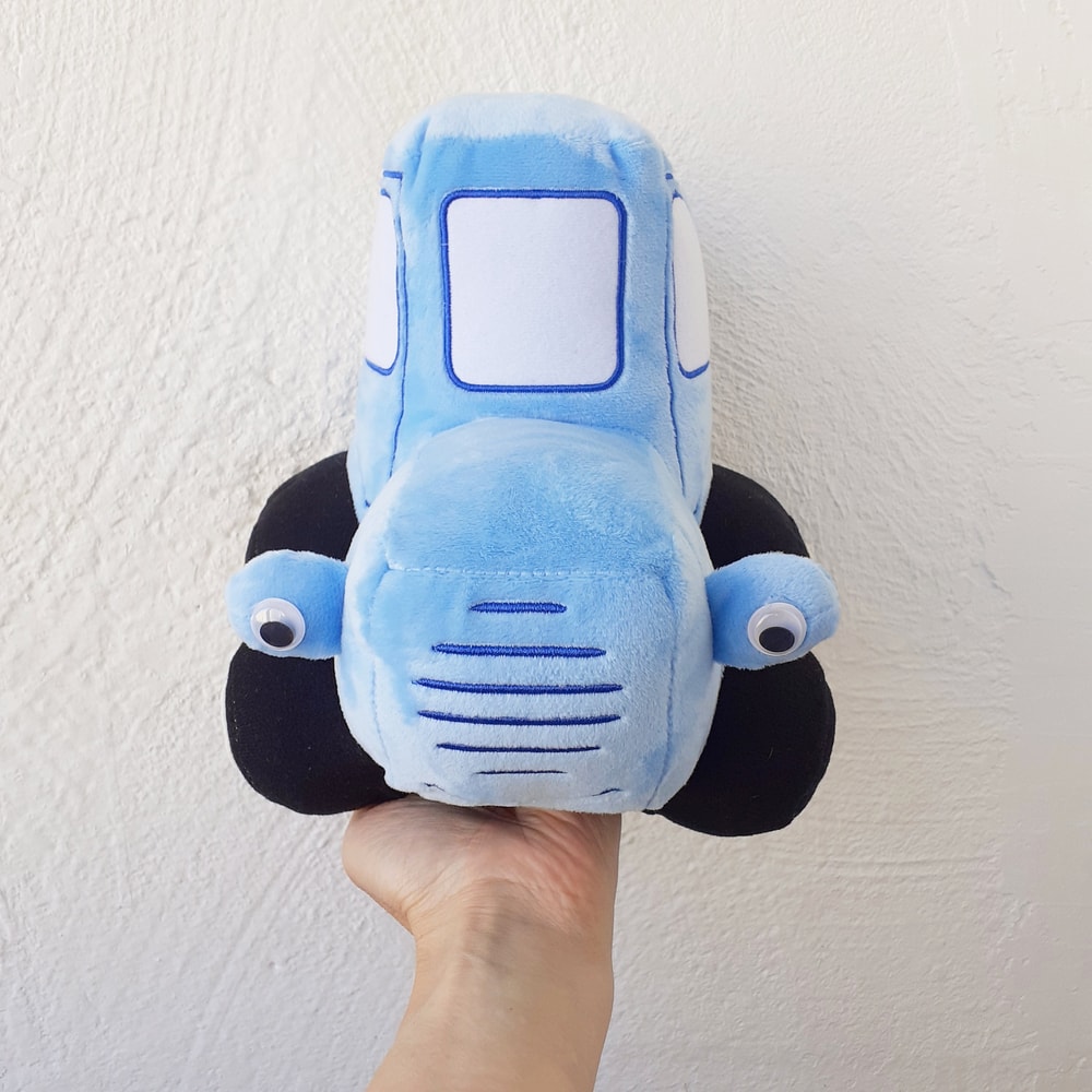 Blue Tractor Soft Tractor Stuffy Kids Plush Toys Gift Birthday Soft Toys Gift For Todller Boy Chris