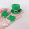 Leprechaun Hat Mini Crochet Pattern St Patricks Day Mini Top Hat With Crochet Shamrock Applique Tin 1
