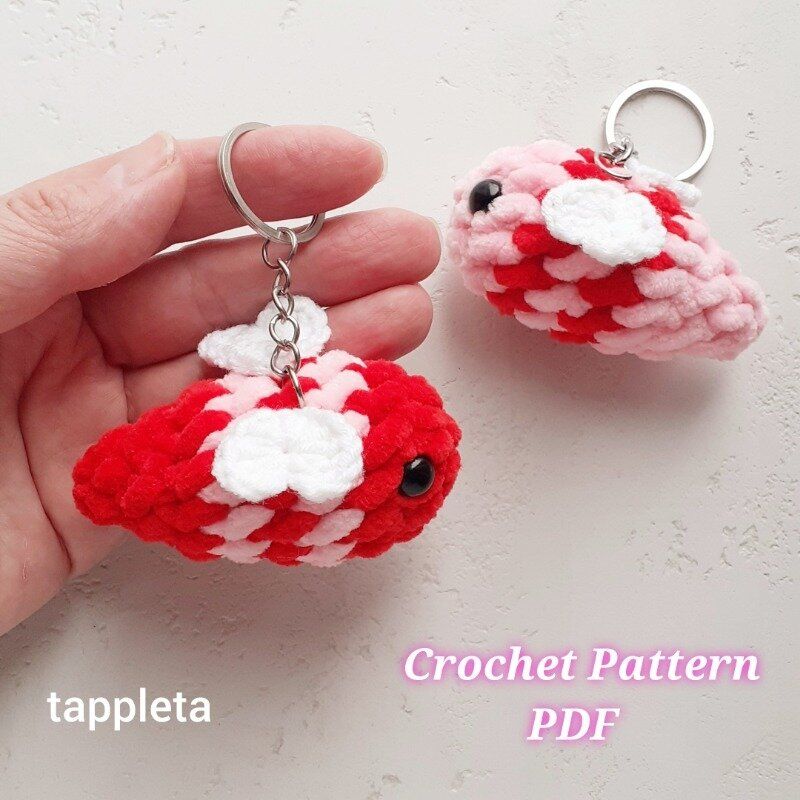 Love Bee Crochet Pattern Bee Mine Mini Bees With Hearts Ornament Crochet Valentines Day Bee Keychai 4
