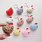 Mini Chicken Keychain Crochet Pattern Plushie Keychains Chicken Lover Gift Purse Charm Kids Pocket 3