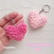Heart Plushie Crochet Pattern Valentine Heart Keychain Amigurumi Heart Small Valentines Day Decor G 2
