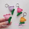 Tulip Key Chain Crochet Pattern Mini Flower Crochet Mother Day Gift Handmade Wedding Favors Teen Gi 0