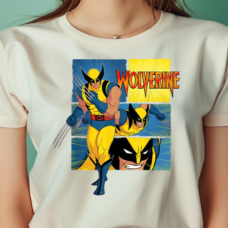 Marvel Studios X-Men 97 Wolverine Claws Logo Action Panels PNG, Wolverine PNG, Marvel Wolverine Digital Png Files.jpg