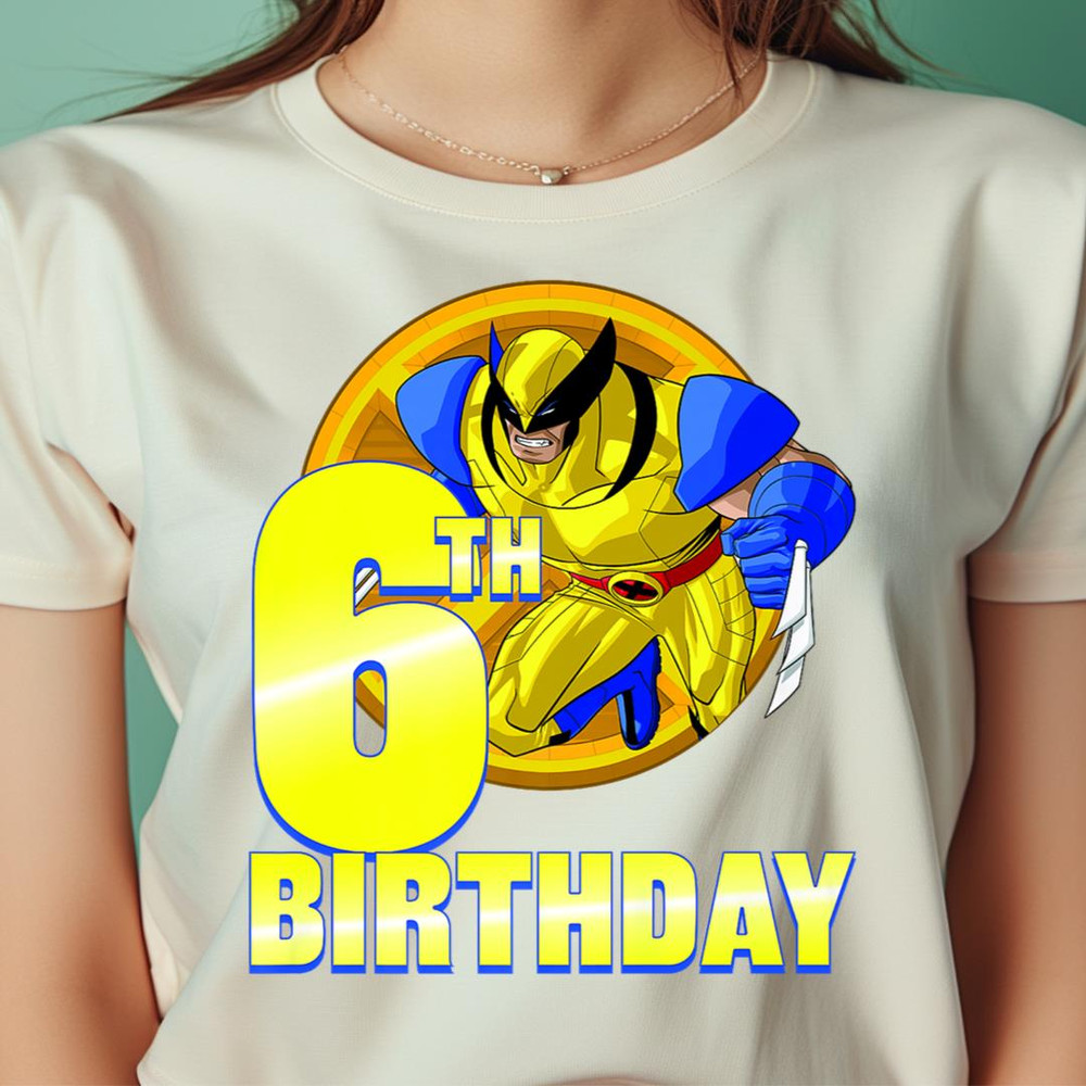 Marvel X-Men Wolverine 6Th Birthday Badge PNG, Wolverine PNG, Marvel Wolverine Digital Png Files.jpg