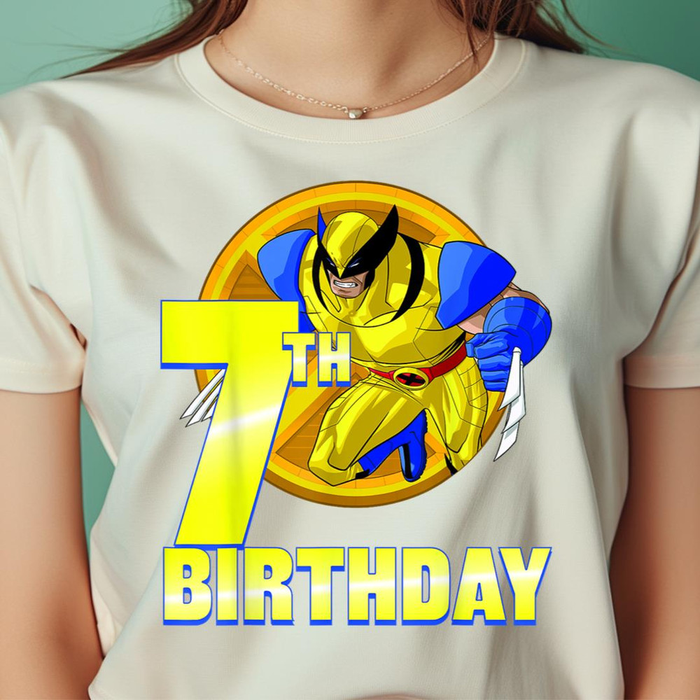 Marvel X-Men Wolverine 7Th Birthday Badge PNG, Wolverine PNG, Marvel Wolverine Digital Png Files.jpg