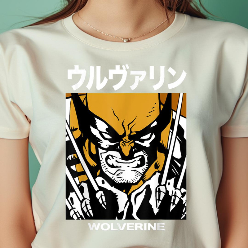 Marvel X-Men Wolverine Kanji Blades Pose PNG, Wolverine PNG, Marvel Wolverine Digital Png Files.jpg