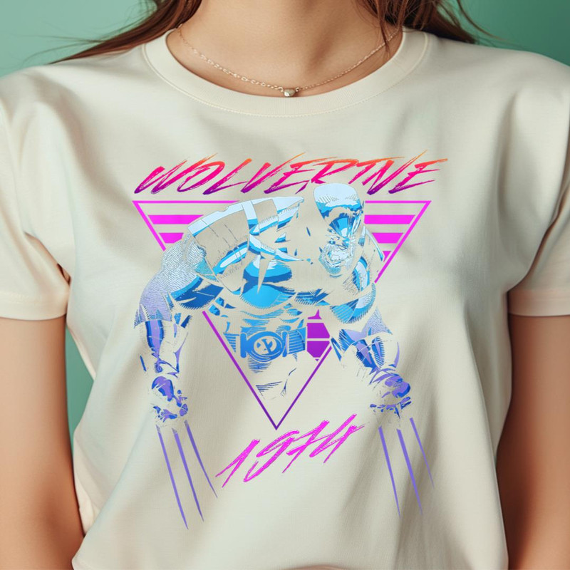 Marvel X-Men Wolverine Neon Retro Logan PNG, Wolverine PNG, Marvel Wolverine Digital Png Files.jpg