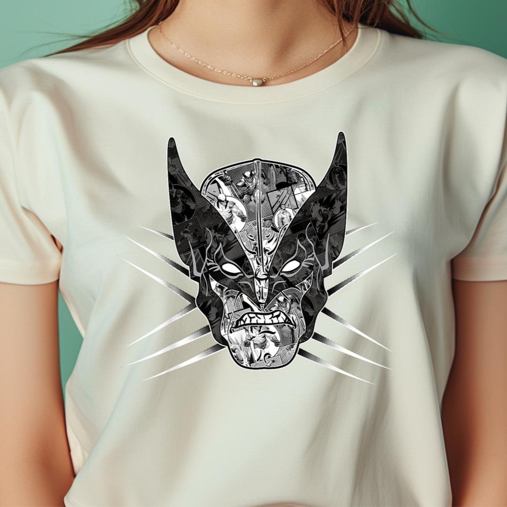 Marvel X-Men Wolverine Patterned Face PNG, Wolverine PNG, Marvel Wolverine Digital Png Files.jpg
