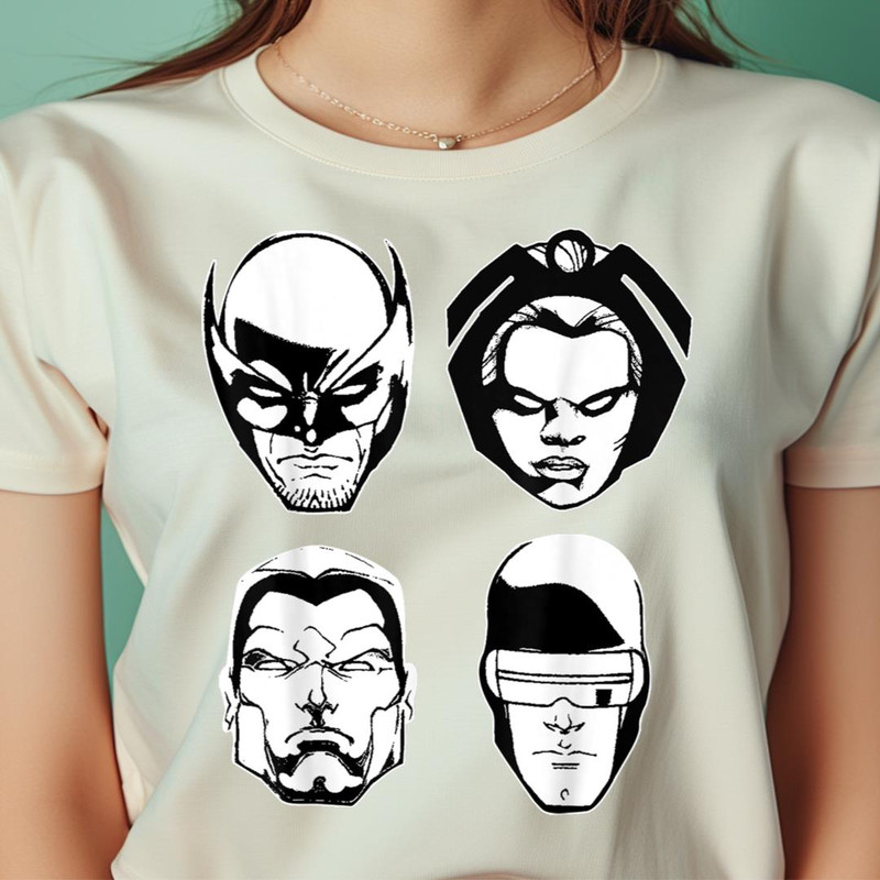 Marvel X-Men Wolverine Storm Colossus Cyclops Heads PNG, Wolverine PNG, Marvel Wolverine Digital Png Files.jpg