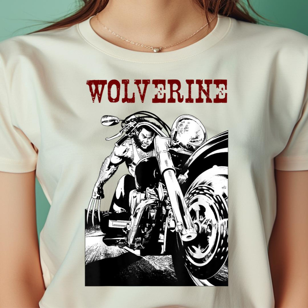 Marvel X-Men Wolverine Young Biker Logan Motorcycle PNG, Wolverine PNG, Marvel Wolverine Digital Png Files.jpg