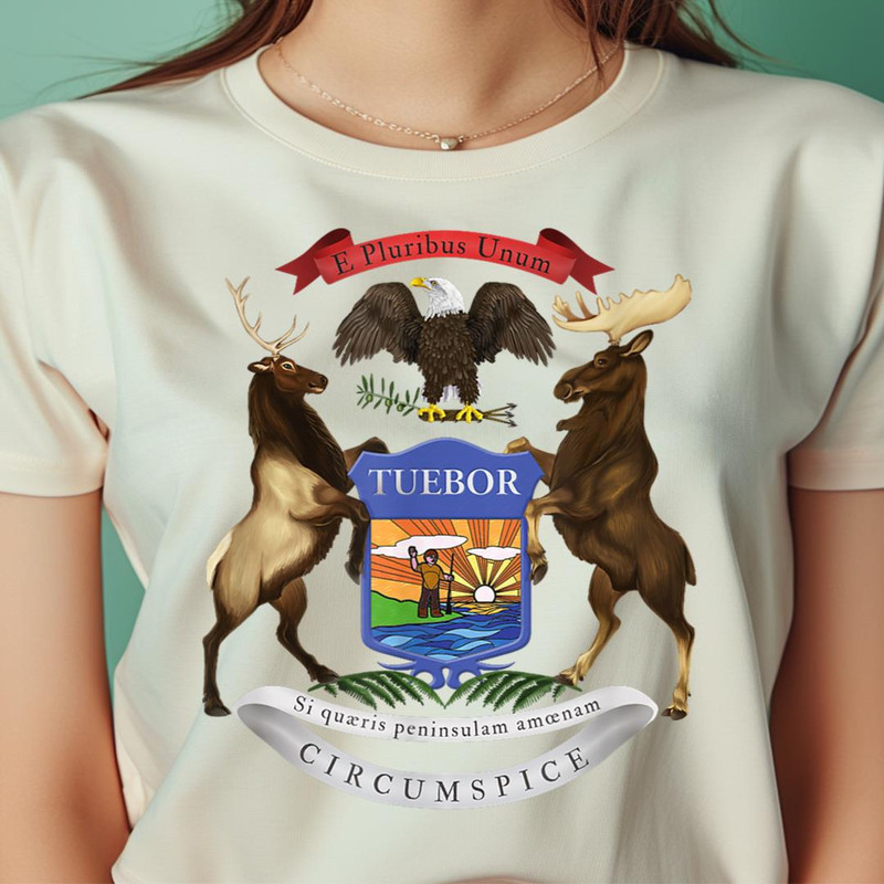 Michigan State Flag Wolverine State Great Lakes PNG, Wolverine PNG, Marvel Wolverine Digital Png Files.jpg