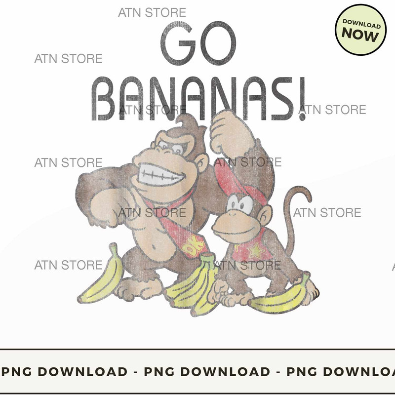 Nintendo Donkey Kong Go Bananas Vintage .jpg