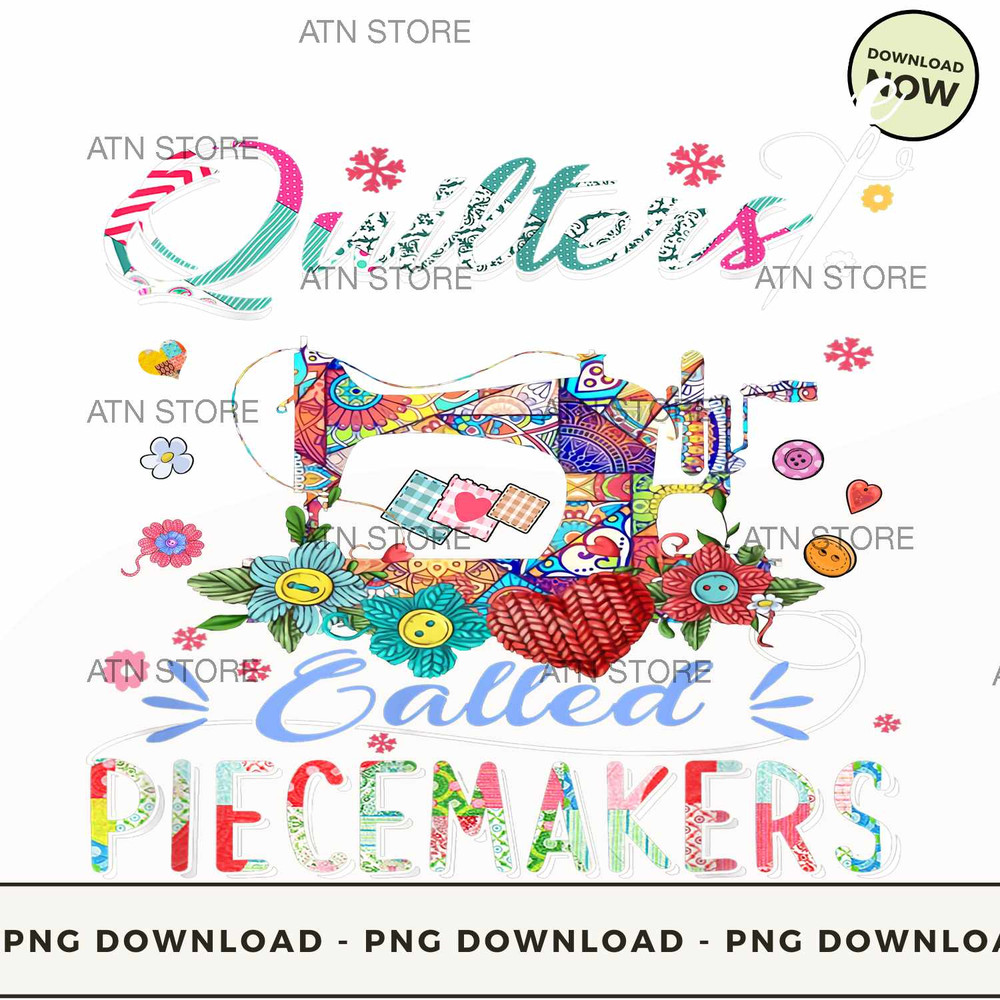 Blessed Are The Quilters Downloadable PNG Instant Download, ATN Store, High-quality PNG.jpg