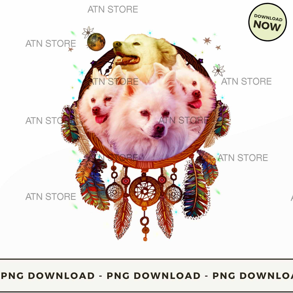 American Eskimo Dog Dreamcatcher.jpg