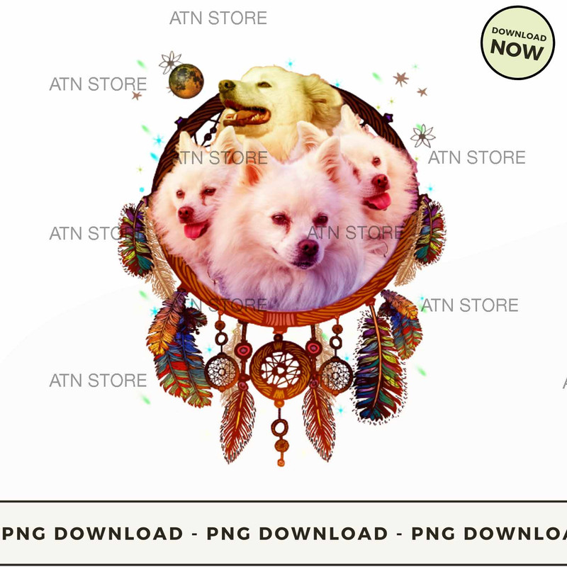 American Eskimo Dog Dreamcatcher.jpg