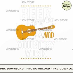beer camping and country music funny cowboy cowgirl t shirt 6 high-quality png instant download, at