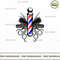 Barbers Pole With Crossed Scissors And Hair Clippers T shirt.jpg