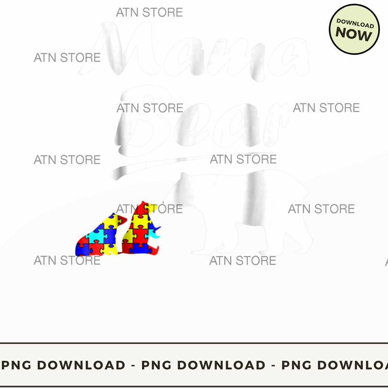 MAMA BEAR AUTISM AWARENESS T SHIRT AUTISM MOM WITH TWO CUBS.jpg