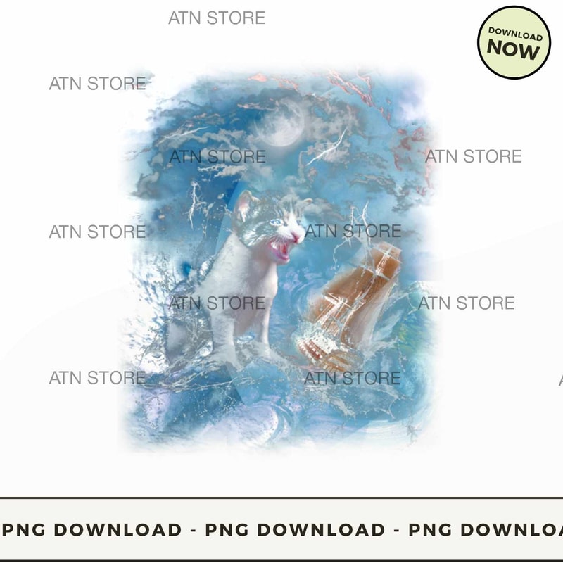 cat in a sea storm with a ship.jpg