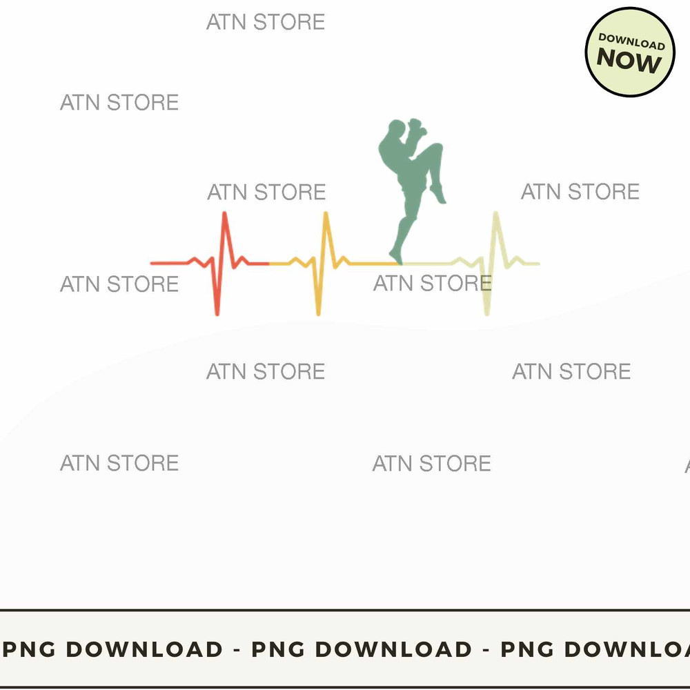 Vintage Retro Muay Thai Heart beat t-shirt.jpg