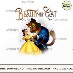 beauty and the cat 61 high-quality png instant download, atn store