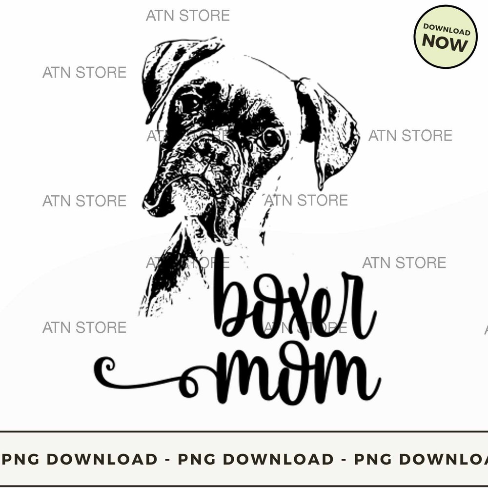 BOXER MOM DOG FACE T-SHIRT - DOG LOVERS .jpg
