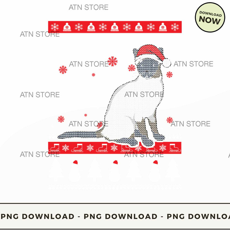Siamese cat ugly christmas sweater.jpg