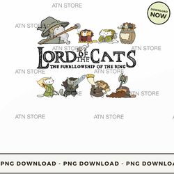 lord of the cats the furrlowship of the ring 30 high-quality png instant download, atn store