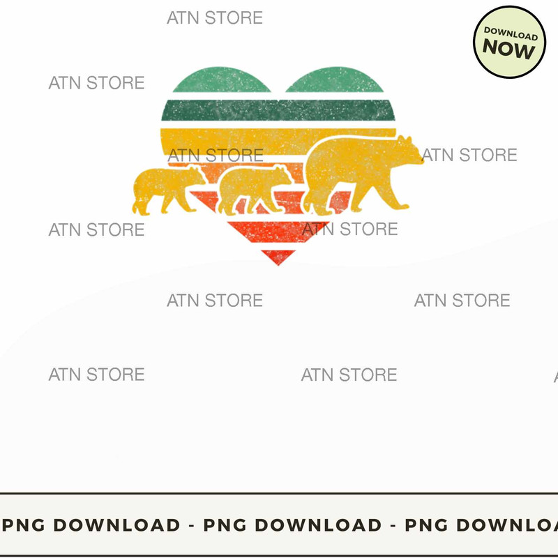 Mama Bear Two Cubs Retro Heart Mothers DayMom.jpg