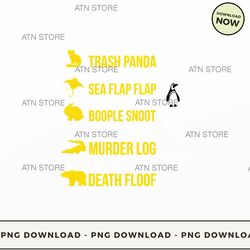 animals of the world trash panda 75 high-quality png instant download, atn store