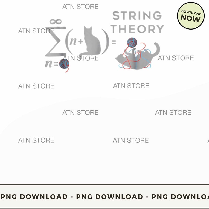 String Theory Funny Maths Cat Wool.jpg