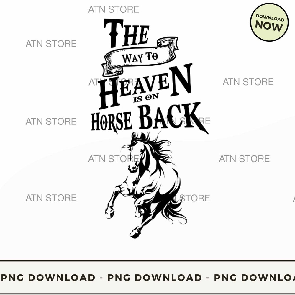 Horseback rider funny way to heaven.jpg