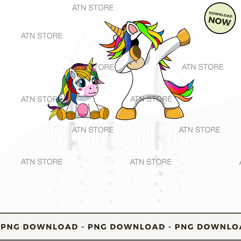 MENS DADICORN UNICORN DAD AND BABY FATHE.jpg