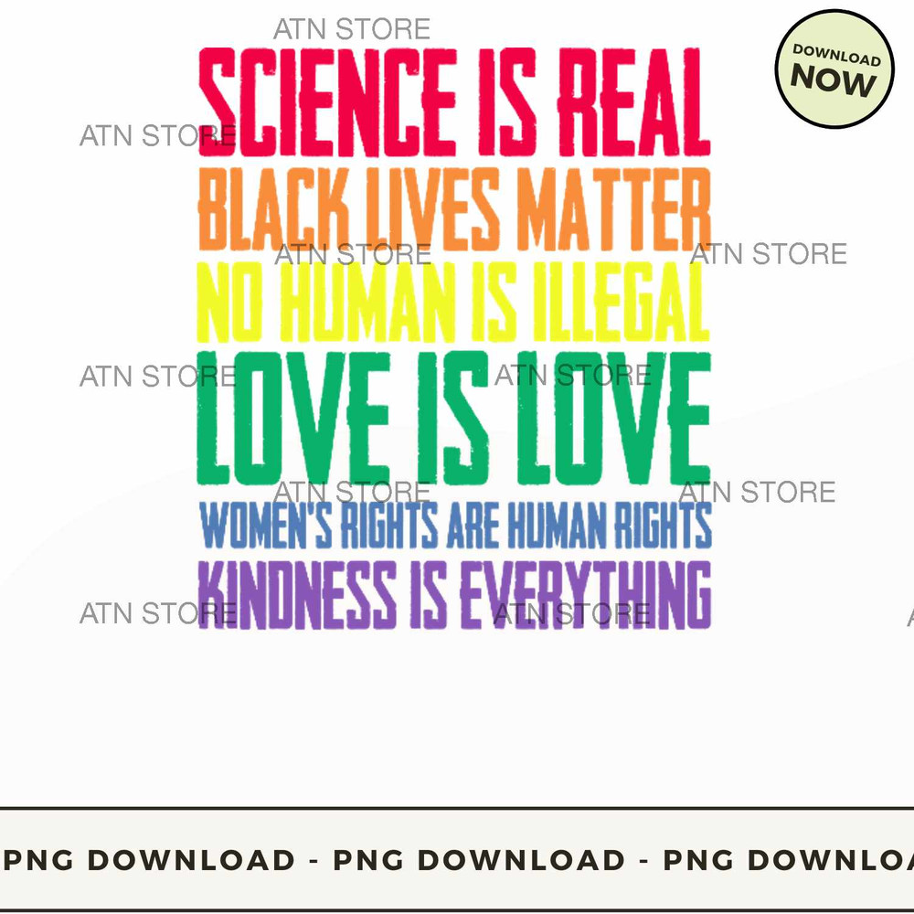 Science is real black lives matter no human is illegal love is love womens rig.jpg