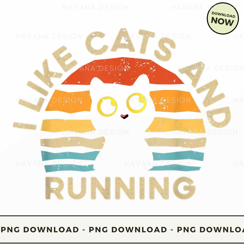 I Like Cats Running T Shirt.jpg