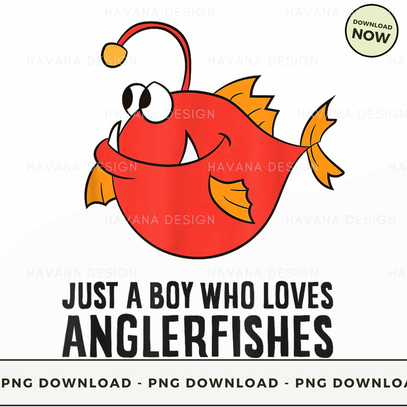 Just Boy Loves Anglerfishes T Shirt.jpg