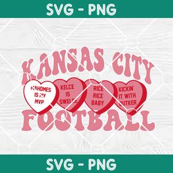 Football Kansas City Valentine Svg, NFl valentine svg,  Superbowl 2024 Svg, Superbowl Champions 2024 svg