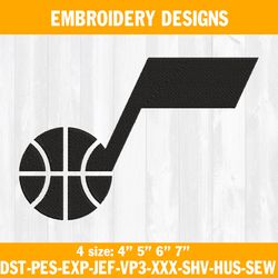Utah Jazz Embroidery Designs, NBA Embroidery Designs, Utah Jazz Basketball Embroidery Designs