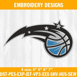 Orlando Magic Embroidery Designs, NBA Embroidery Designs, Orlando Magic Basketball Embroidery Designs