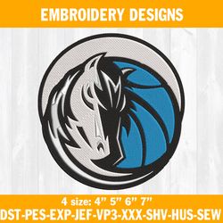 Dallas Mavericks Embroidery Designs, NBA Embroidery Designs, Dallas Mavericks Basketball Embroidery Designs