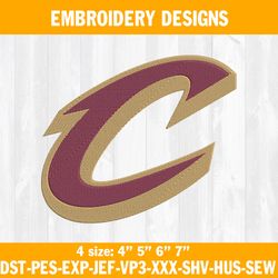 Cleveland Cavaliers Embroidery Designs, NBA Embroidery Designs, Cleveland Cavaliers Basketball Embroidery Designs
